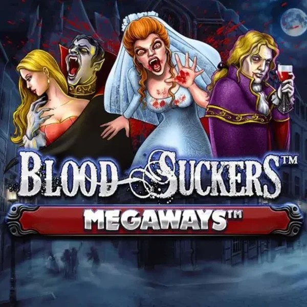 Blood Suckers Megaways slot logo by Red Tiger Gaming at Rainbet Casino