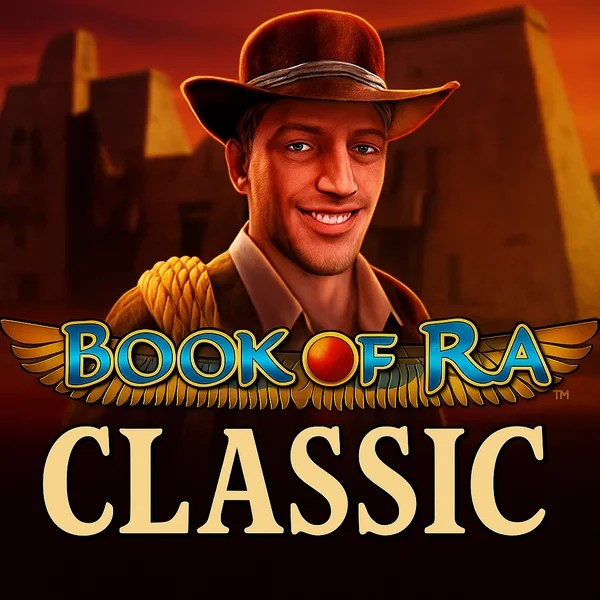Book of Ra Classic slot visual from Novomatic available on rainbetscasino.gr