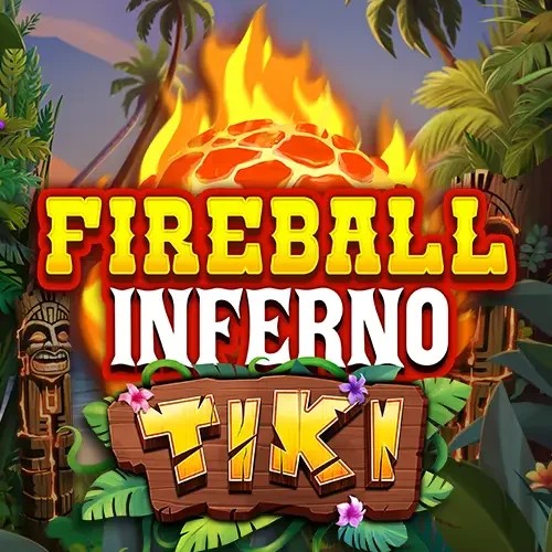 Fireball Inferno Tiki logo by NetEnt at Rainbet Casino